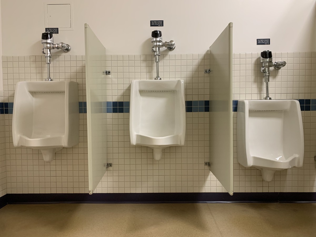 Urinals, Photo by Mark Buckawicki (Public Domain)